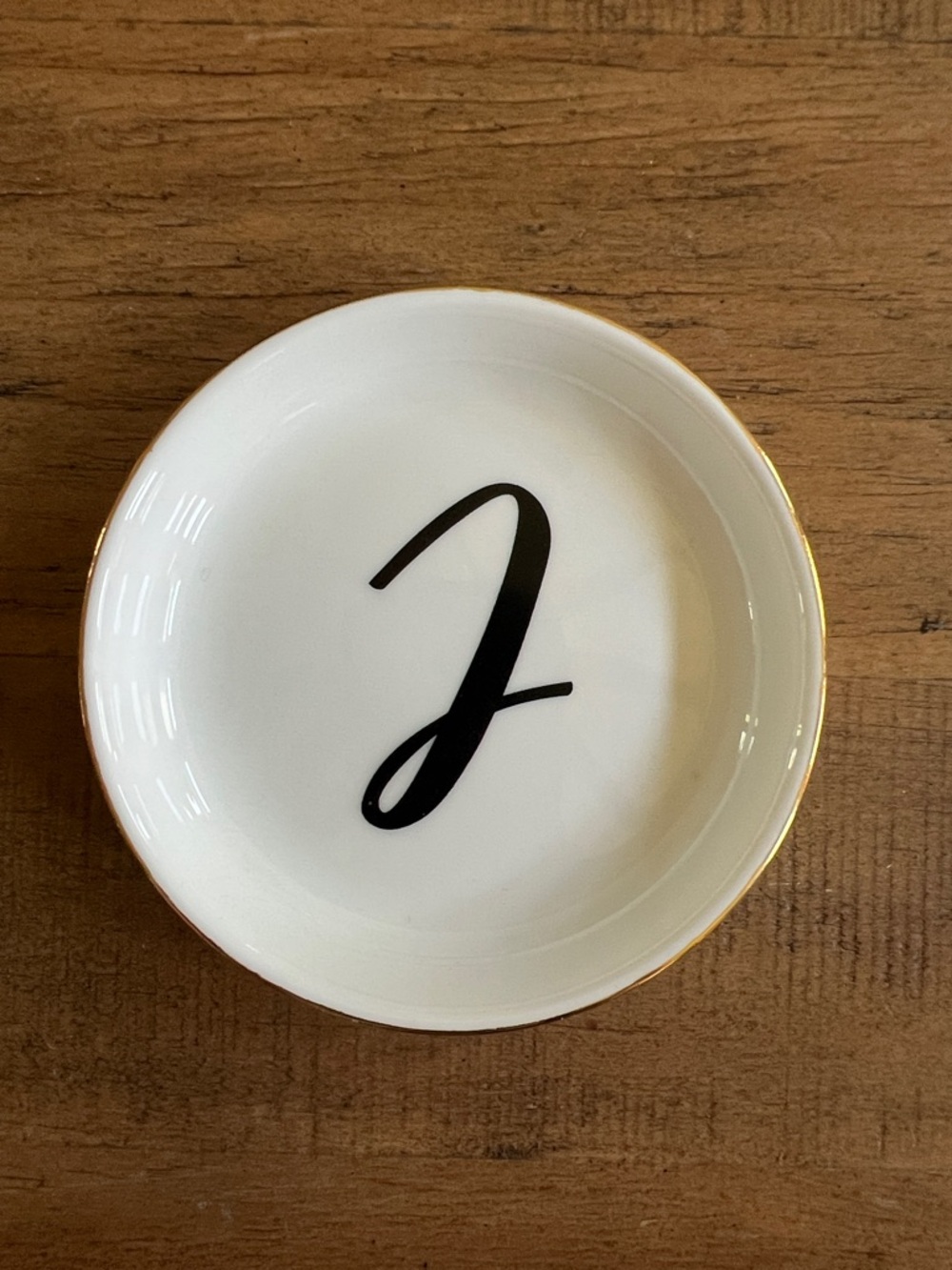 Monogram J Trinket Dish